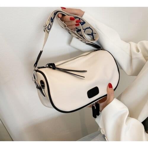 Casual Womens Messenger Bag Simple Womens Bag 2021 High capacity Soft PU Large Shoulder Bag Ladies Purse Design Crossbody Bag