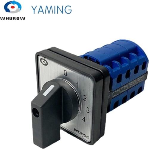 LW26-20/4 4 positions Selector Cam switch 4 phase multi-position 20A 660V Changeover rotary switch 16 terminals YMW26