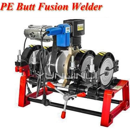 Hand Push Type Pipe Hot Melt Machine PE Butt Fusion Welder Butt Welding Machine 220v 2000W 250 Degree (63-160mm)