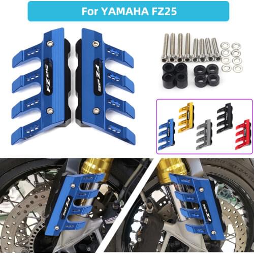 With Logo 5 colors Motorcycle Front Fender Side Protection Guard Mudguard Sliders For YAMAHA FZ25 FZ-25 Accessories universal