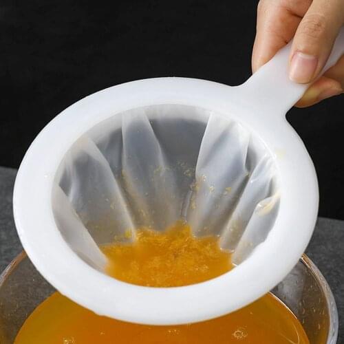 100/200/400 Mesh Kitchen Ultra-fine Mesh Strainer Kitchen Nylon Mesh Filter Spoon For Suitable For Soy Milk Coffee Milk Yogurt