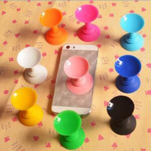 Universal Mobile Phone Holder Silicone Double-sided Suction Cup Sucker Desktop Mount Stand Base Bracket Compatible Smartphone