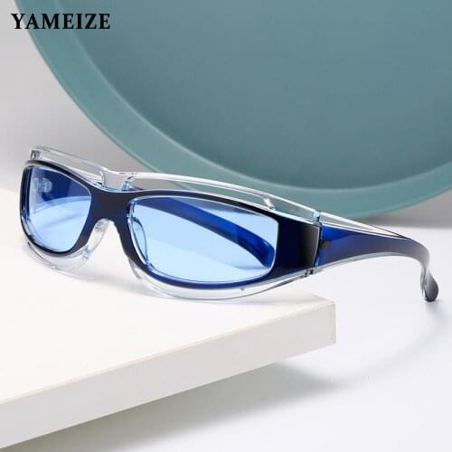 YAMEIZE Sport Sungalsses For Men Brand Women Vintage Driving Glasses Yellow Lens Outdoor Sports Goggles Driver Glasses Okulary