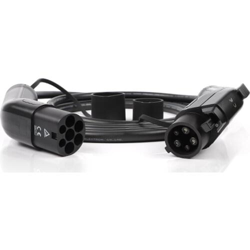 Type 2 to Type 1 EVSE Charger for Electric Vehicle EV Charging Cable j1772 32A 16A