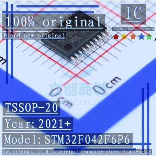 2021+ 100% Brand new original 1PCS-5PCS STM32F042F6P6 32F042F6P6 TSSOP-20 Microcontroller chip