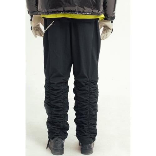 2021 Mens clothing GD Hair Stylist male Catwalk casual Pleated Pants Plus Size costumes 27-46