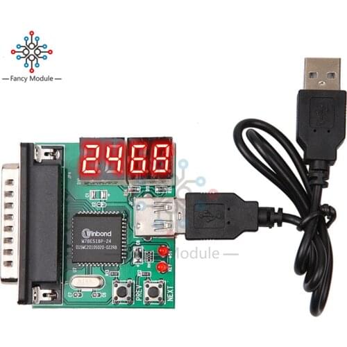 Diymore 4-Digit PC Analyzer Motherboard Diagnostic Tester USB Post Test Card Notebook Diagnostic Tools
