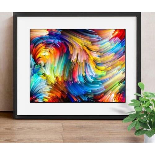 5D DIY Diamond Painting Flowers Diamond Embroidery Landscape Cross Stitch Picture Of Rhinestone Abstract