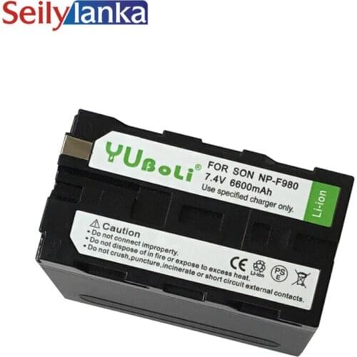 6600mAh for sony NP-F980 NPF980 Digital camera battery Camcorder Fully-decoded photography light NP-F330 NP-F530 NP-F550 NP-F57