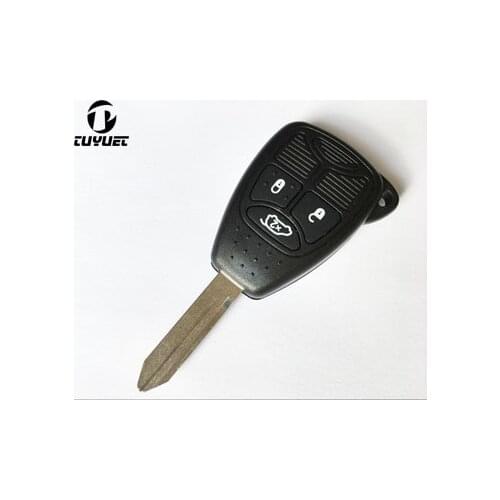 Brand New 3 Buttons Remote Key Shell For Chrysler 300C Sebring Wrangler Dodge Jeep Cruiser Compass FOB Key Case with button pad