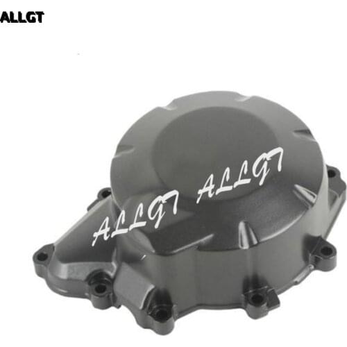 ALLGT 1 x Black Aluminum Generator Engine Case Cover Guard Fit For YAMAHA FZ6 2004 2005 2006 2007 2008 2009 2010