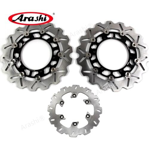 Arashi 1 Set For YAMAHA XJ S DIVERSION 600 1998-2003 XJS CNC Front Rear Brake Disc Rotors 1998 1999 2000 2001 2002 2003 YZF R1