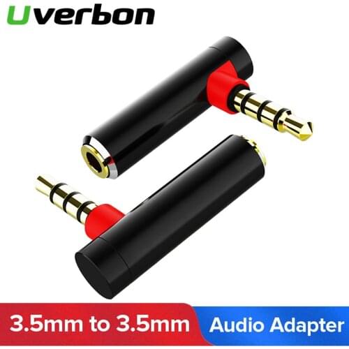 3.5mm L Shape Audio Adapter Male to Female 90 Dgree Elbow Right Angled Audio Adapter For Speaker Cable Headphone Car Computer