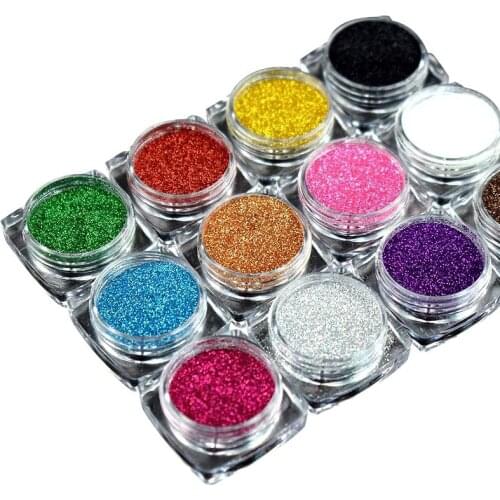 Glitter Lip Gloss Pigment Powder Cosemetic Glitter Lipgloss Makeup DIY Art Decor Eye Shadow Nail Glitter Powder Whloesale