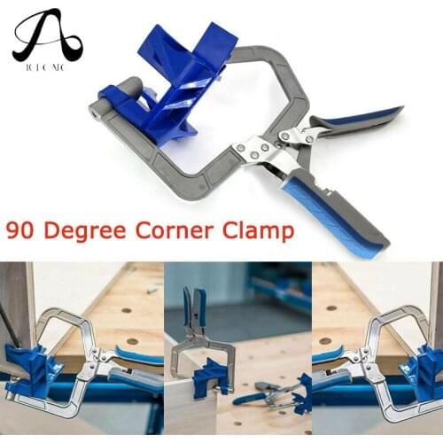 Woodworking Clamp 90 degree Right Angel Camp Pliers Picture Frame Corner Clip Hand Tool T-Clamp