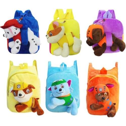 Paw Patrol Marshall children school bag plush backpack baby boy cartoon bag baby girl cute Knapsack breathable Satchel kid gift