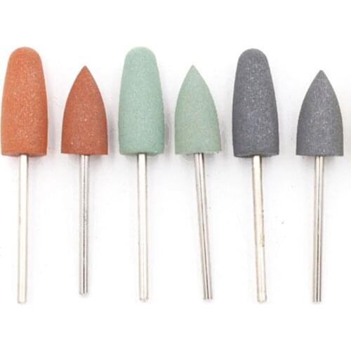1PCS Silicone Nail Drill Bits Milling Cutter Files Burr Buffer for Manicure Drill Accessories Nail Polishing Tools