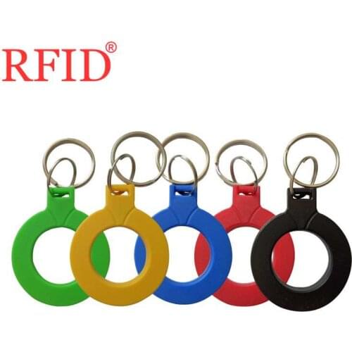ID 125KHZ EM4100 Read Only Keyfob RFID Waterproof llavero Porta Chave Card Proximity Chip Keychain Badge Token Many Color Select