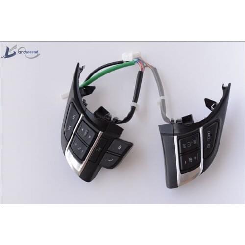 Landascend Highline Chrome Multifunctional Steering Wheel MFSW Button for Mazda CX-5 CX5 CX4 3 6 Axela