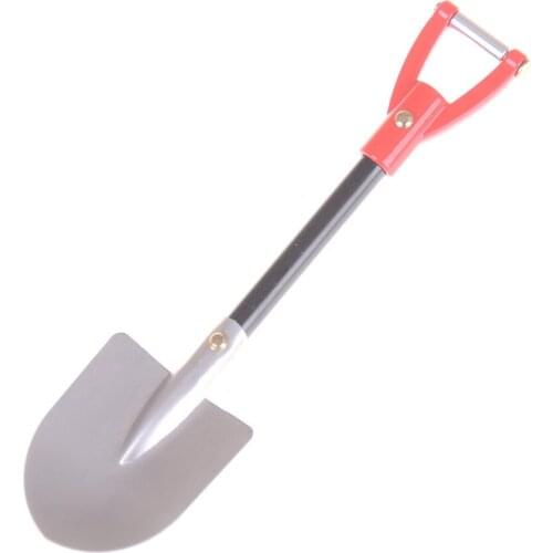 1PCS 1:10 Metal Scale Shovel for RC Climbing Truck Car Decorative Tools Total Length 105mm