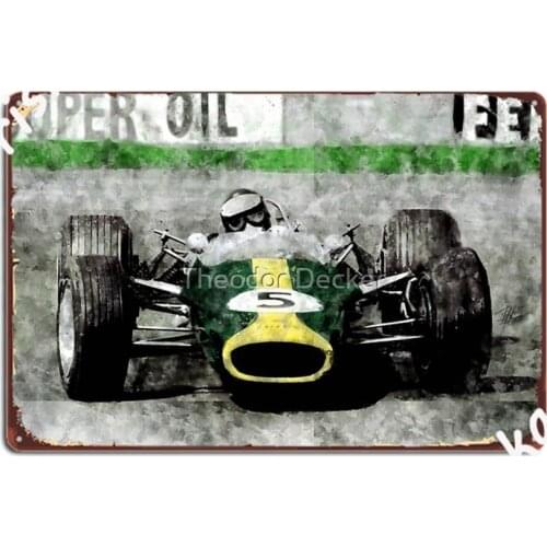 Jim Clark Metal Signs Club Bar Plaques Wall Mural create Tin sign Posters