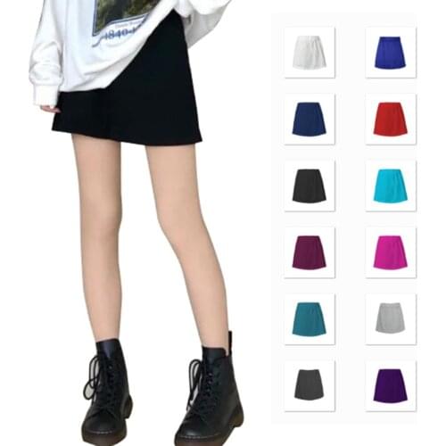 Fashion Women beautiful stretch Base skirt Pure color Short skirt YF025