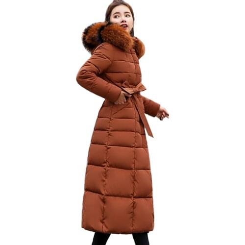 X-Long Parkas 2021 New Arrival Women Winter Jacket Cotton Padded Warm Thicken women Coat Loose Parka Oversize Womens Jackets