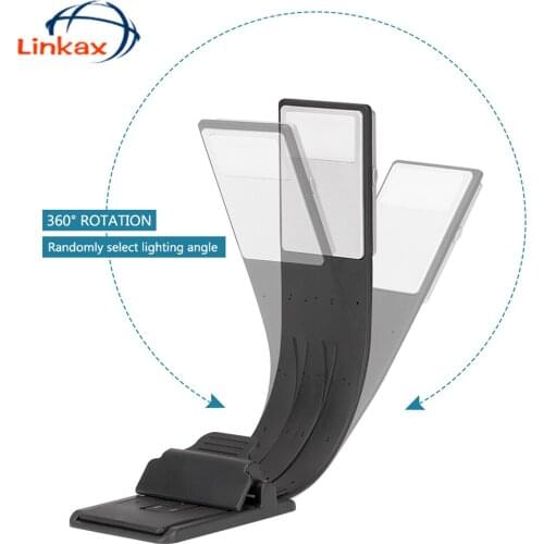 Portable LED Reading Book Night Flexible Desk Light With Detachable Rechargeable 150mA Polymer Li-ion Battery Light Book Light