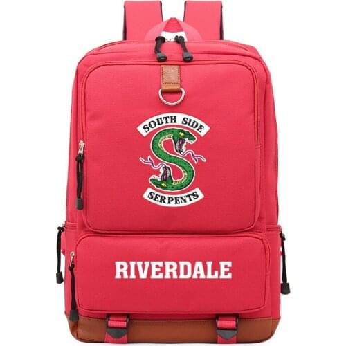 Riverdale South Side Snake Teenagers Laptop Travel Casual Rucksack Student School Shoulder Bag Cosplay Backpack Gift