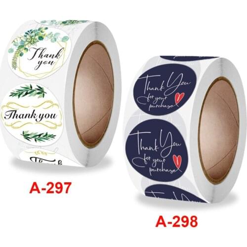Thank you flower sticker wedding gift decoration sticker