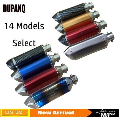 Universal Motorcycle 51MM Exhaust Muffler Pipe Escape moto for cb650f cb1000r cbr250r er6n sv650 crf 230 Z800 R1