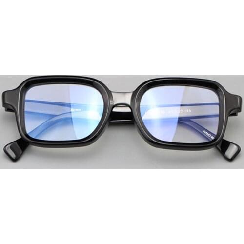 Vazrobe Square Eyeglasses Frames Men Black Glasses Male Thick Spectacles for Prescription Myopia Diopter