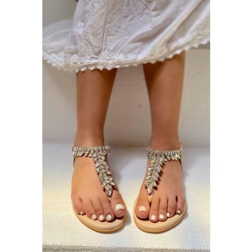 Women Nude Strass Sandals Summer Shoes-21