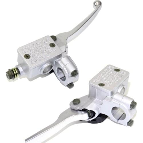 1 Pair 7/8'' 22mm Motorcycle Hydraulic Brake Master Cylinder Clutch Lever Right Left Hand