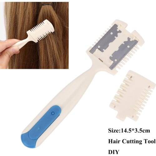 DIY Home Hairdresser Makeup Tools Hair Cutting Trimmer Razor Blade Comb for Thinning Bangs Long Hair Beauty Hair Cut