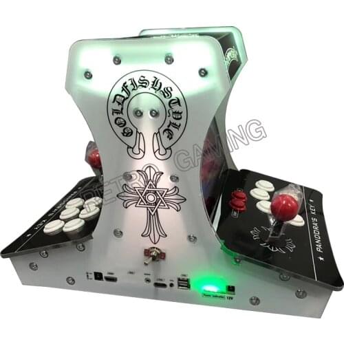 103pcs 3D PandoraKey 2323 in 1 Acrylic bartop 2 Player mini arcade game machine 10.1 inch monitor VGA/HDMI output