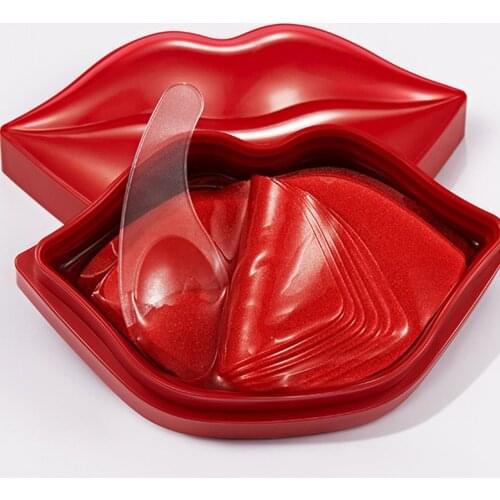 20pcs/box Lips Care Mask Cherry Hydrating Moisturizing Nourishing Lip Mask Anti-Drying Diminishing Lip Lines Improving Mask