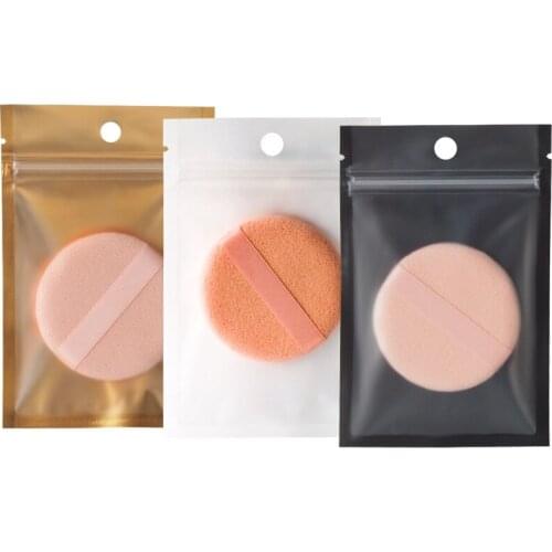 2000pcs/lot Metallic Mylar ziplock bags flat bottom gold White Black small zip lock plastic bags gold Jewelry pouchs bags