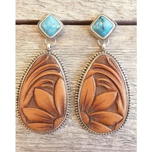 2020 Wholesale New Retro-plated Thai Earrings European and American Fashion Brown Sun Flower Earrings Jewelry