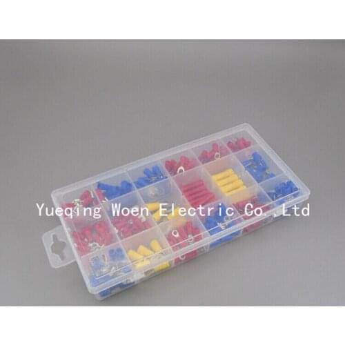 260pcs Assorted Crimp Terminals Set, Wire Connector Wire Terminal Insulation terminal platter Cold pressed terminals