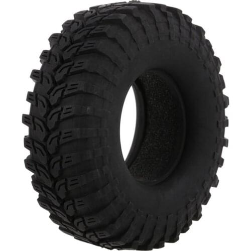 4PCS 120MM 1.9" Rubber Wheel Tires RC Car Rocks Tyres For 1:10 RC Rock Crawler Axial SCX10 90046 Replacement Model Accessory