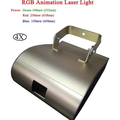 4Pcs/Lot Explosion RGB Animation Laser Light Profession Stage Lighting DMX 512 PRO DJ Disco Show Christmas Party DIY Light