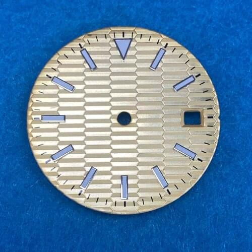 Watch Accessories 28.5mm Watch Dial with Blue and Green Luminous Suitable for 8215/ETA 2824/2836 Movement