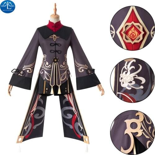 Anime Genshin Impact Hutao Cosplay Costume Game Suit Uniform Hu Tao Halloween Costumes For Women Custom Made Free Shipping