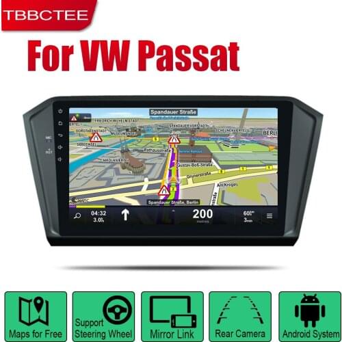TBBCTEE Android 2 Din Auto Radio For Volkswagen VW Passat 2017~2019 Car Multimedia Player GPS Navigation System Radio Stereo