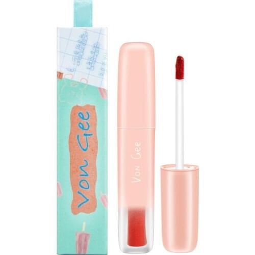Shea Lip Gloss Cute Cheese Velvet Ice Cream Soft Lip Glaze Matte Lipstick Student Female Lipstick Gift with Box