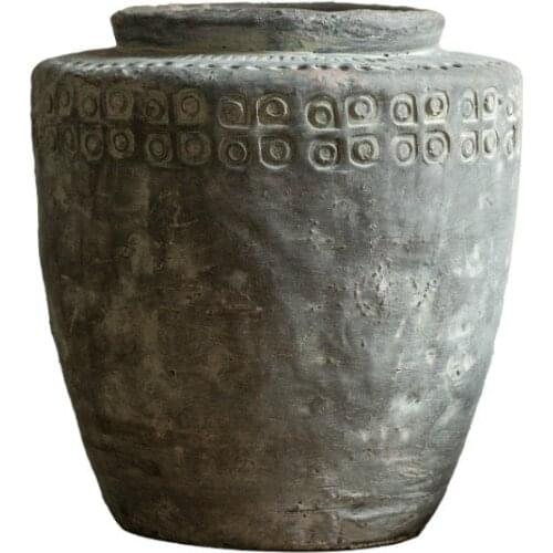 African Elements Vintage Flowerpot Handmade Old Pottery Pot High-End Art Vase Decoration Flower home tall floor for living room