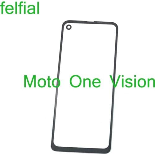 For Motorola Moto One Vision Front Outer Glass Lens One Vision XT1970 Touch Screen LCD Panel Glass Replacement
