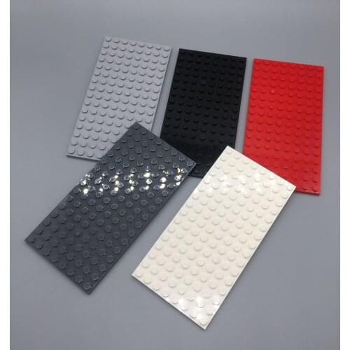 DIY assembly educational toys technology city street view building block 8x16 bottom plate 92438 MOC