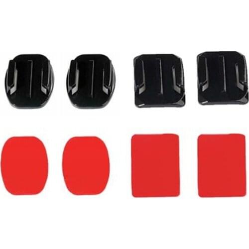 8pcs Flat Curved Adhesive Mounts Sticker Mount for GoPro Hero 8 Black 7 6 5 for Xiaomi Yi 4K Action Camera Go Pro Accessories